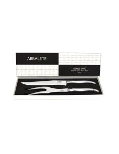 Laguiole carving knife set, 12 cm full inox handle, matt finish