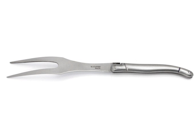 Laguiole carving knife set, 12 cm full inox handle, matt finish