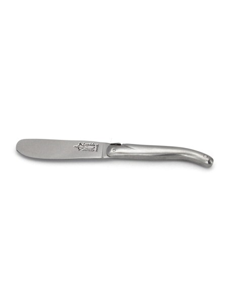 Tartineur Laguiole, plein manche tout inox finition mat, lavable en machine