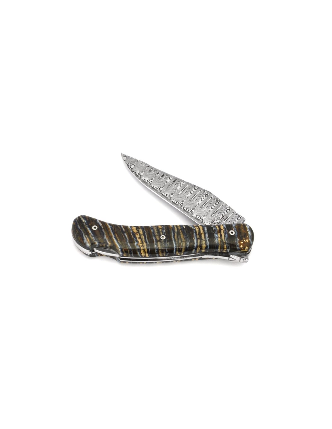 Couteau Laguiole de chasse en Molaire de Mammouth - Arbalte G.David