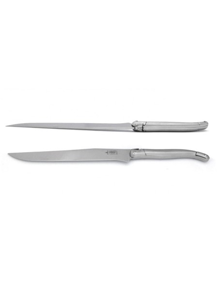 Laguiole carving knife, 12 cm full stainless steel handle with shiny finish, for dishwasher