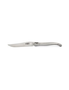 Box with 2 steak knives Laguiole Original, full stainless steel in matt finish, dishwasher safe