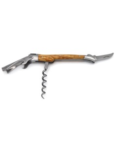 Sommelier Laguiole Prestige, manche en bois d'olivier, finition mat 2