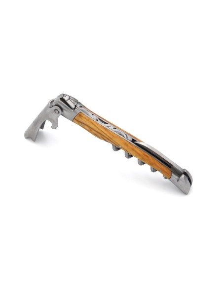 Laguiole wine opener Prestige, olivewood handle, matt finish
