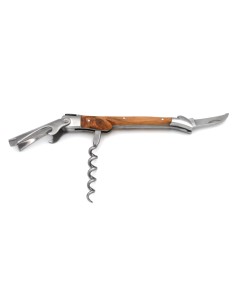Laguiole wine opener Prestige, 12 cm juniper wood handle, matt finish 2