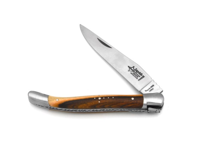 Laguiole pliant Prestige, manche en pistachier de 12 cm, finition mat