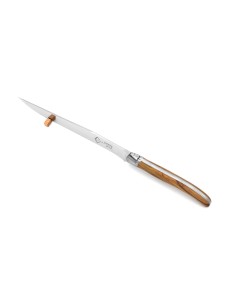 Couteau à pain Laguiole, manche en genévrier de 12 cm finition mat 2