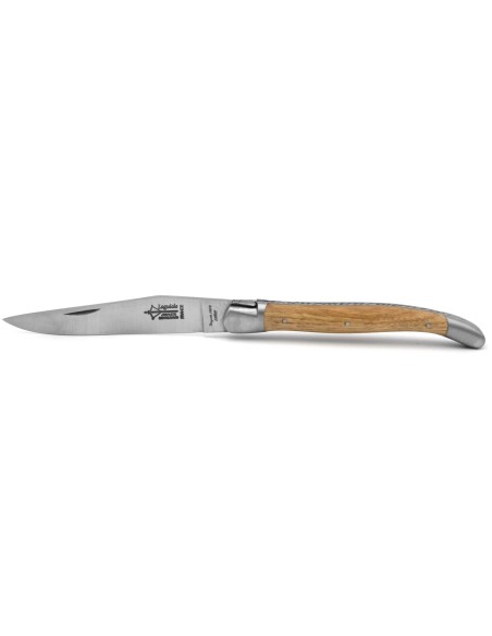 Laguiole Antan folding knife, 12 cm chestnut wood handle, matt finish