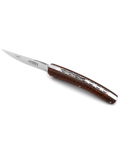 Le Thiers ® pliant Prestige, ciselé main, manche en amourette de 12 cm, finition brillant 2