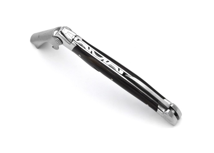 Sommelier Laguiole Prestige, black buffalo horn handle, shiny finish