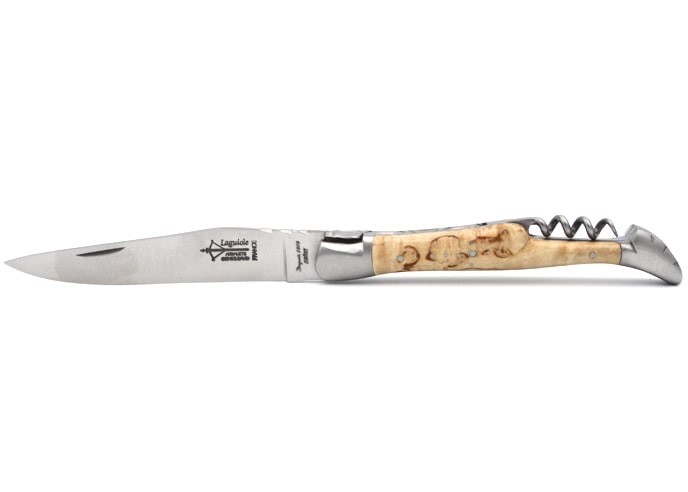 Laguiole knife 2 pieces with birchwood handle - Arbalete G.David