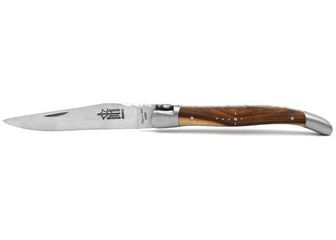 Laguiole folding knife Forged, 12cm pistachio wood handle with matt finish
