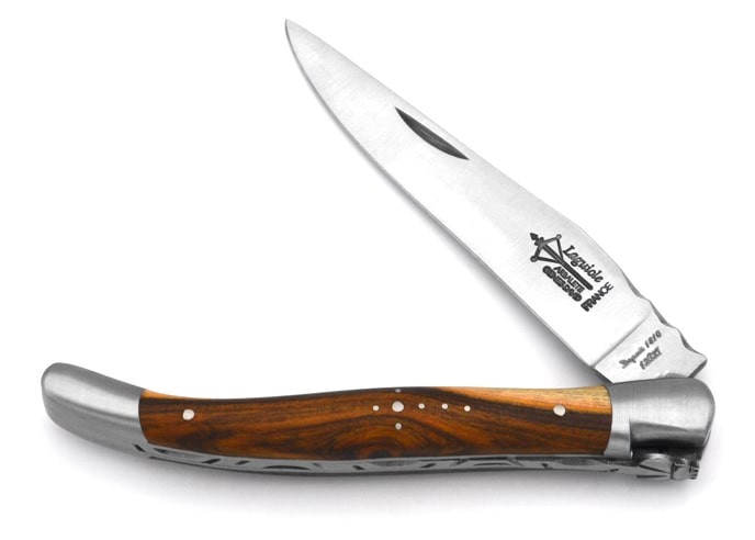 Laguiole folding knife Forged, 12cm pistachio wood handle with matt finish