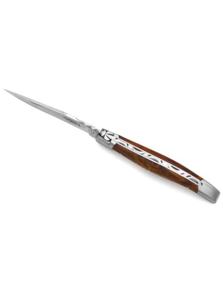 Laguiole pliant forgé, manche en pistachier de 12 cm, finition mat