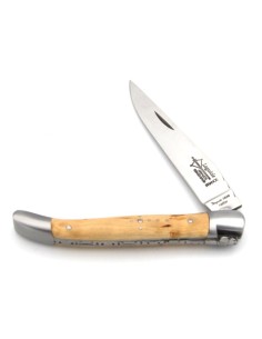Laguiole pliant forgé, manche en bouleau de 11 cm,  finition mat