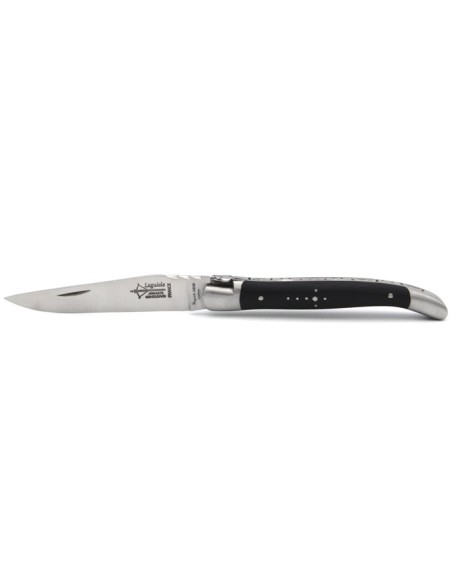 Laguiole folding knife Forged, 11 cm ebony wood handle with matt finish