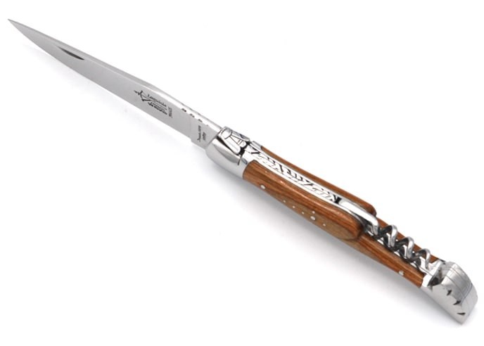 Laguiole pliant Prestige, lame et tire-bouchon, manche en stamina de 12 cm, finition brillant
