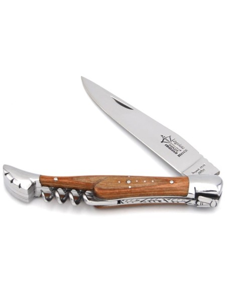 Laguiole pliant Prestige, lame et tire-bouchon, manche en stamina de 12 cm, finition brillant