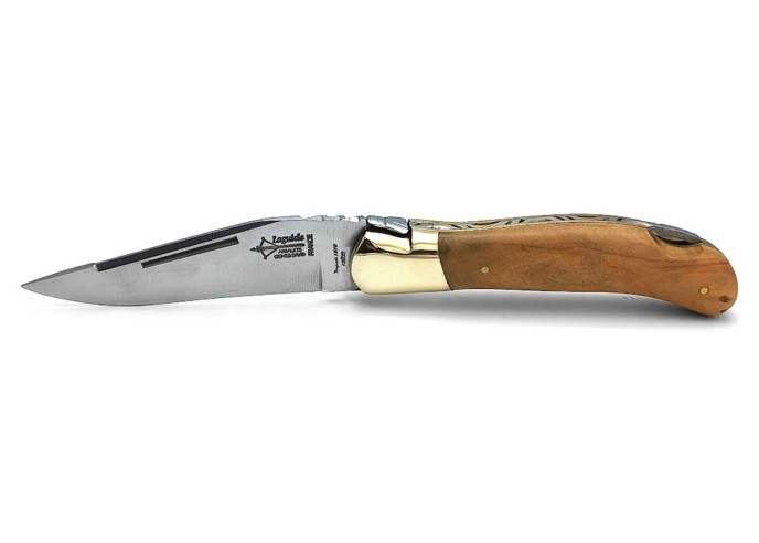 Laguiole Grande Nature knife with 12cm olive wood handle