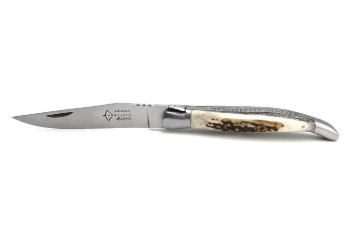 Couteau pliant Laguiole Prestige, manche en bois de cerf de 12cm