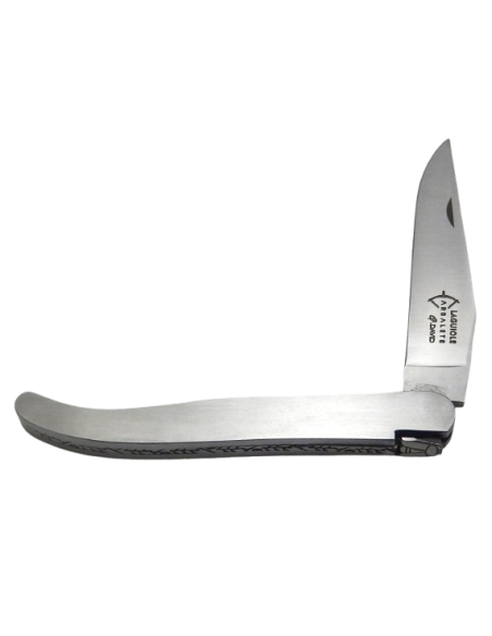 Laguiole Pocket folding, extra thin 12 cm stainless steel handle