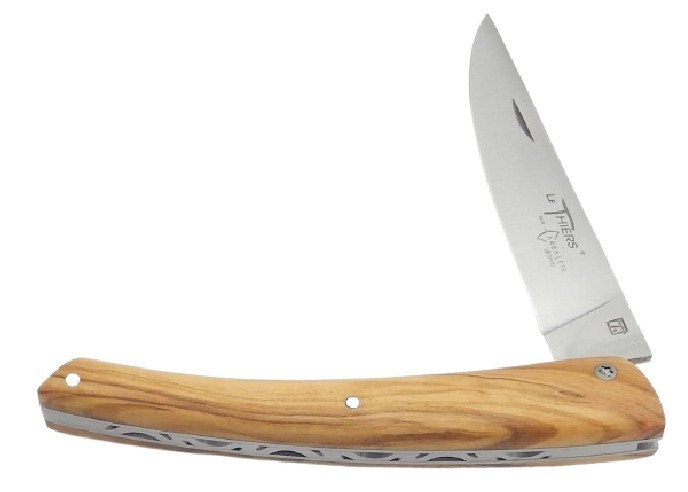 Le Thiers ® knife olive wood handle - Arbalete G. David