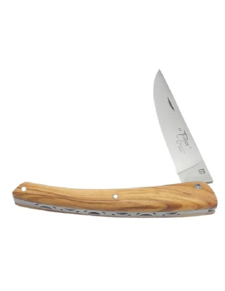 Couteau Le Thiers ® manche en olivier - Arbalète G. David