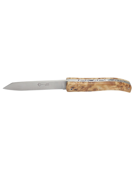 The KARO from Arbalete, chestnut burl handle