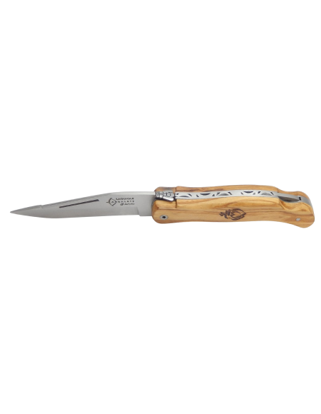 Laguiole knife Grande Nature, olive wood handle - Arbalète G. David