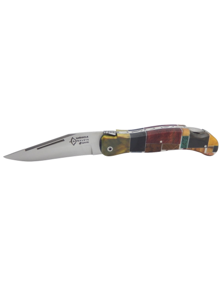 Laguiole knife Grande Nature, tetris wood handle - Arbalete G. David