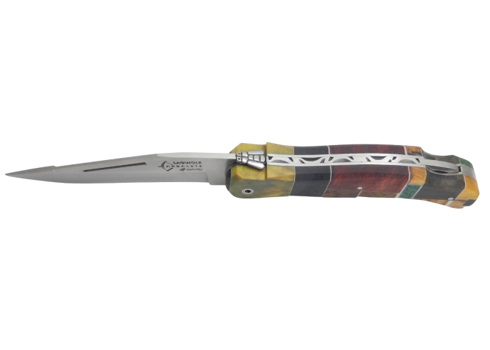 Laguiole knife Grande Nature, tetris wood handle - Arbalete G. David