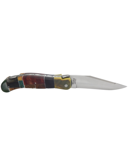 Laguiole knife Grande Nature, tetris wood handle - Arbalete G. David