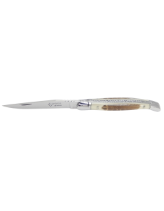 Laguiole knife Prestige, woodcock feather inclusion - Arbalete G. David 2