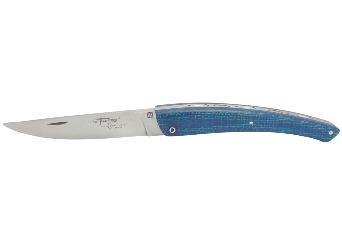 Le Thiers ® pliant, micarta bleu - Arbalète G. David