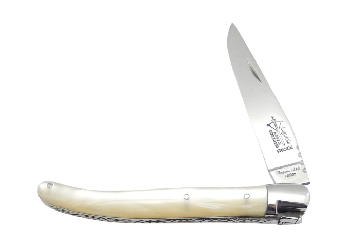 Laguiole Féminin, acrylique nacré ténéré - Arbalète G.David