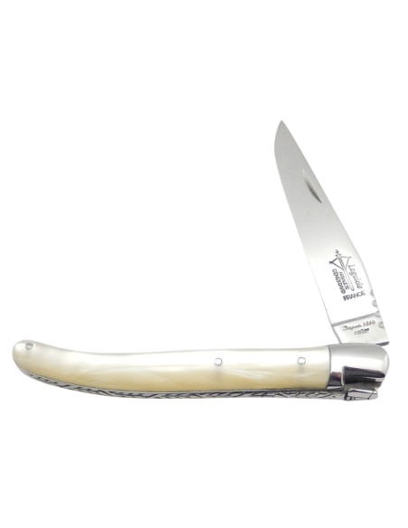 Laguiole for Ladies, pearly sand acrylic - Arbalete G.David