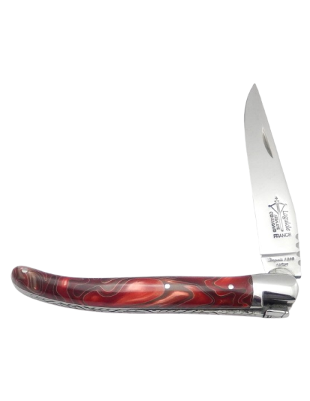 Laguiole for Ladies, red rainbow acrylic - Arbalete G.David