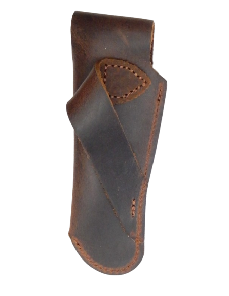 Etui cuir ceinture marron pour couteaux pliants - Arbalète G.David
