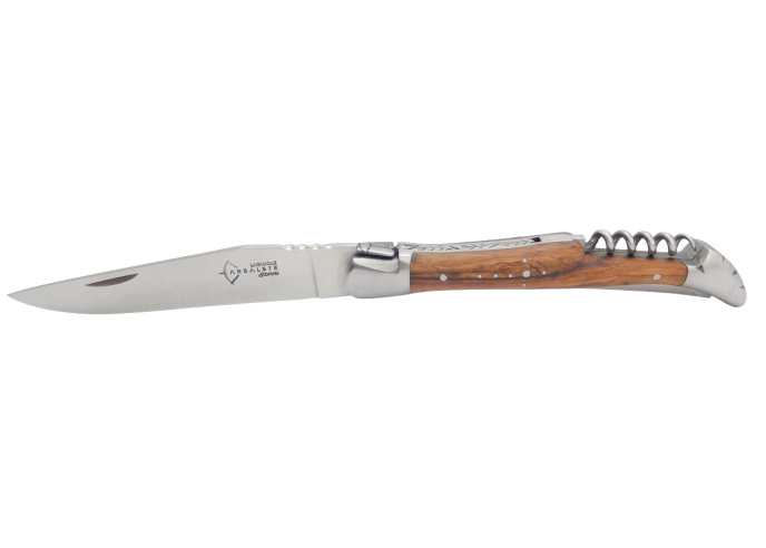 Laguiole tire-bouchon & poinçon, olivier - Arbalète G.David