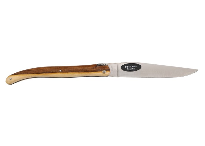 Laguiole pliant Forgé, manche en pistachier