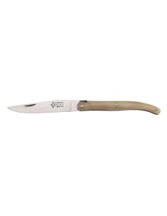 Laguiole pliant Forgé, manche en pointe de corne blonde