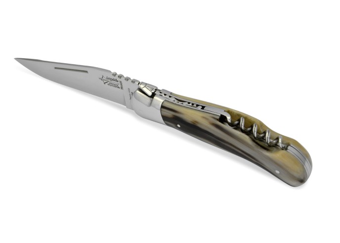 Laguiole nature Prestige 2 pièces en Pointe de Corne 12 cm