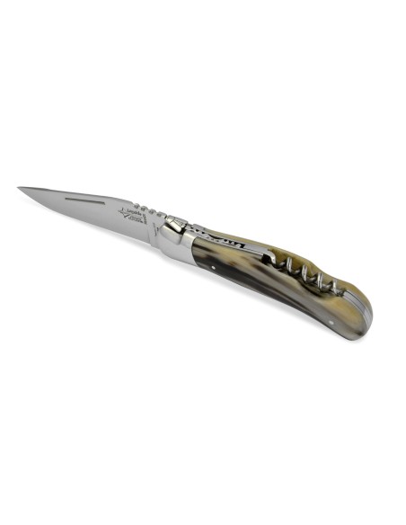 Laguiole nature Prestige 2 pièces en Pointe de Corne 12 cm
