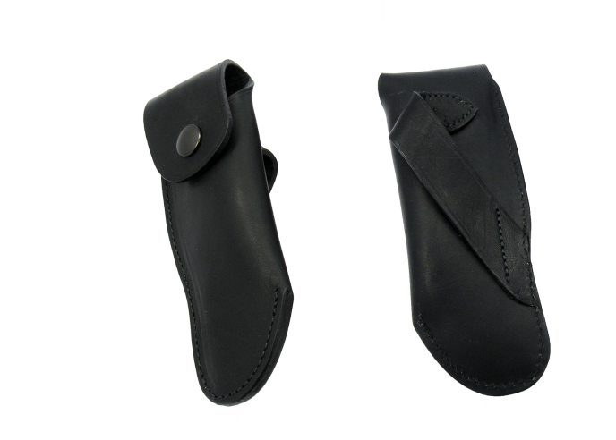 Etui cuir ceinture noir pour couteau de chasse - Arbalète G.David