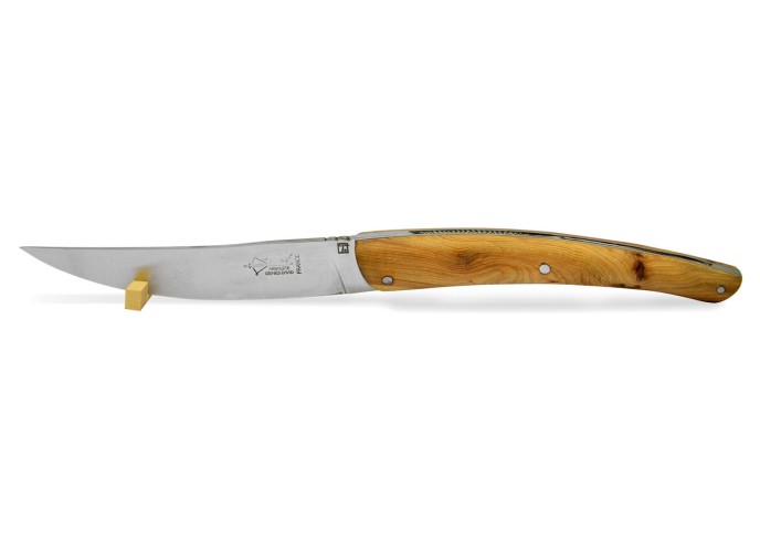 6 prestige Le Thiers ®  table knives, full Juniper wood handle, matt finish