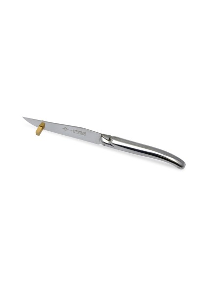 Box with 6 steak knives Laguiole Original, full handle in stainless steel with shiny finish, 21 cm, dishwasher