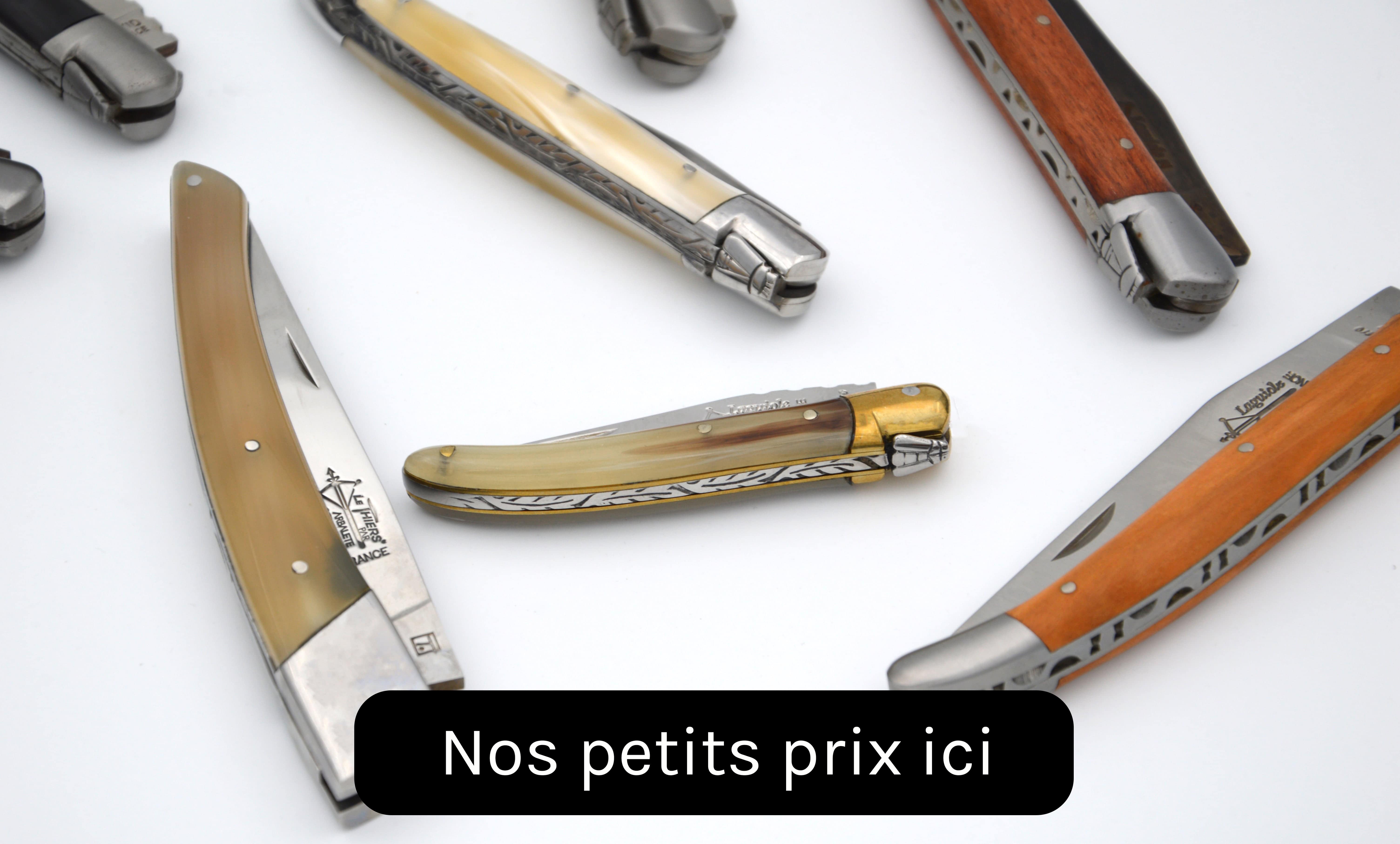 Couteau Laguiole G. David L'Arbalète 12 cm Olivier tire bouchon